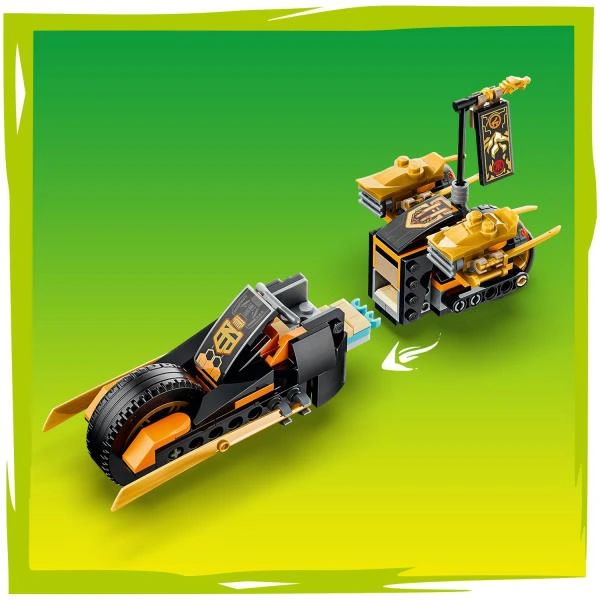 Конструктор LEGO® NINJAGO® Комбіновані транспортні засоби Кая та Коула Іграшка, 394 деталі (71864) — LEGO