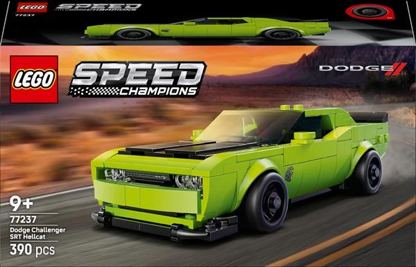 Конструктор LEGO Speed Champions Спортивний автомобіль Dodge Challenger SRT Hellcat 390 деталей (77237) — LEGO