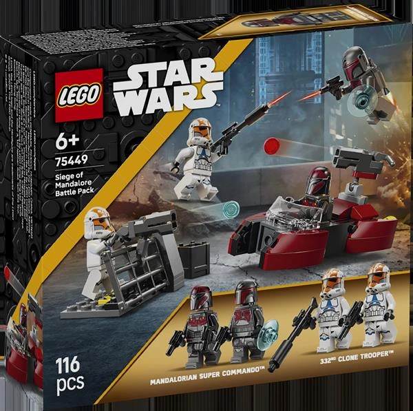 Конструктор LEGO Star Wars TM Бойовий комплект «Облога Мандалора» 116 Деталей (75449) — LEGO