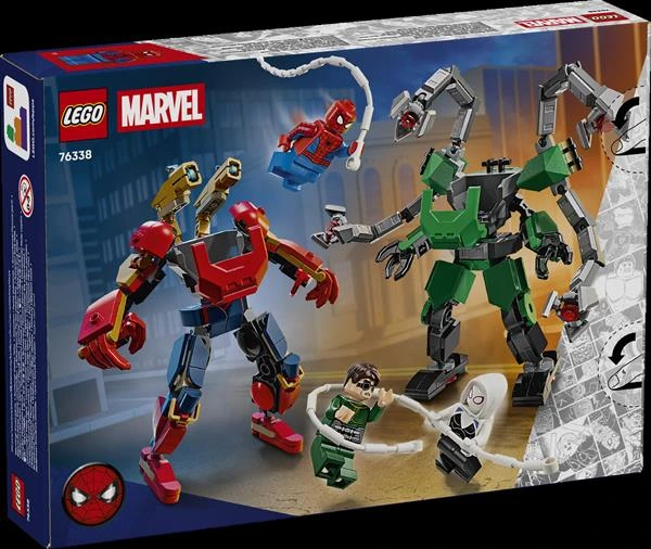 Конструктор LEGO Super Heroes Marvel Битва роботів: Людина-павук vs. Доктор Восьминог 315 Деталей ( 76338 ) — LEGO