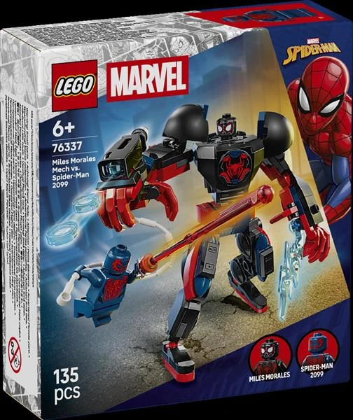 Конструктор LEGO Super Heroes Marvel Робот Майлза Моралеза vs Людина-павук 2099 135 Деталей (76337)