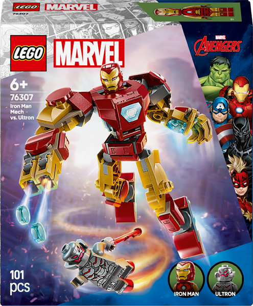 Конструктор LEGO Super Heroes Робот Залізної людини проти Альтрона 101 деталь (76307) — LEGO