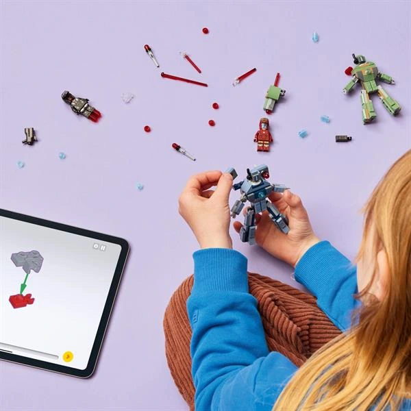 Конструктор LEGO Super Heroes Залізна людина та Бойова Машина проти Хаммер Дронів 204 деталі (76320) — LEGO