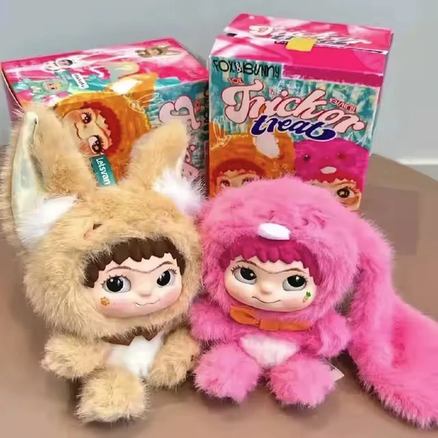 Колекційна іграшка сюрприз Letsvan / Labubu м'який брелок Wakuku Вакуку 15 см 1 з 6