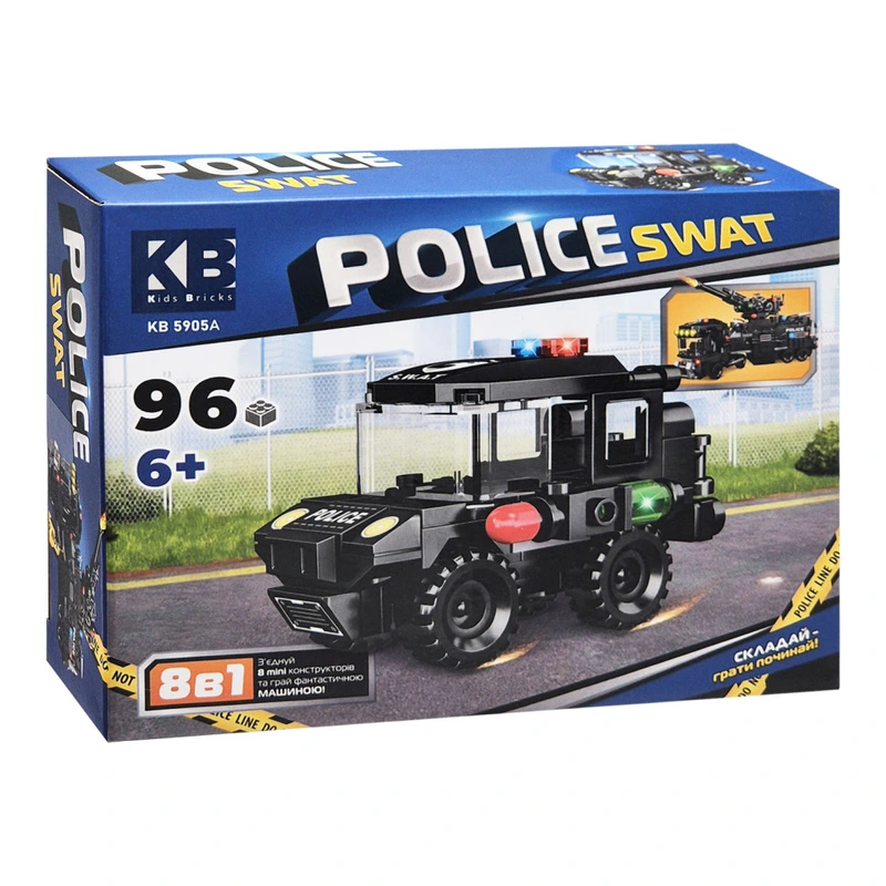 Дитячий конструктор Police SWAT KB 5905A пластик, 96 деталей