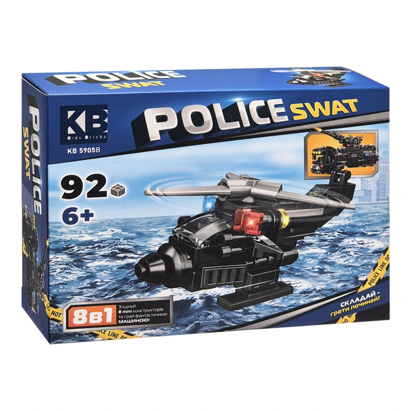 Дитячий конструктор Police SWAT KB 5905B пластик, 92 деталі