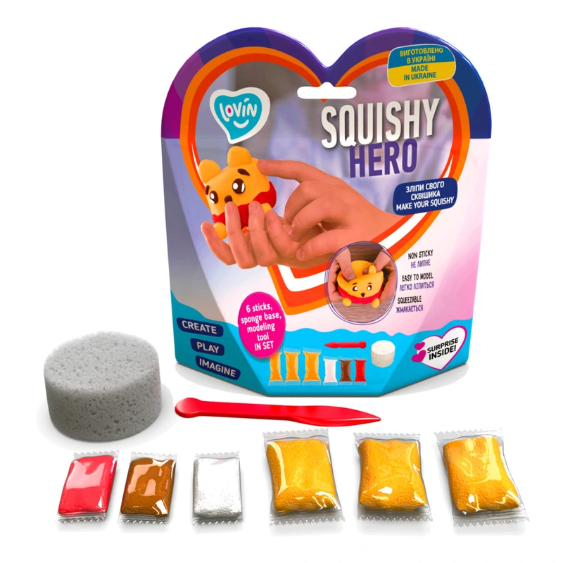 Набір для ліплення з повітряним пластиліном Squishy Squiny Pooh ТМ Lovin 70128 — Lovin