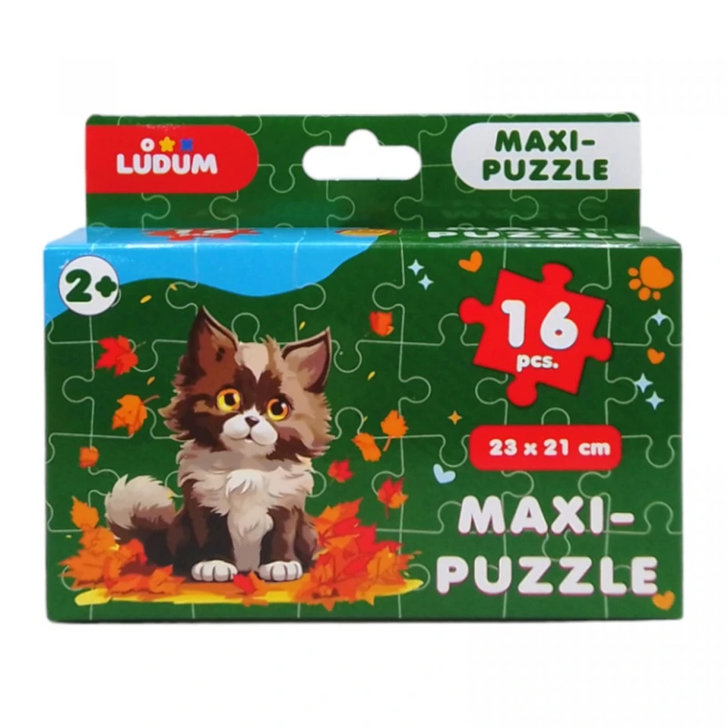Пазл дитячий максі "Котик 3" ME5032-04, 16 великих елементів — Ludum