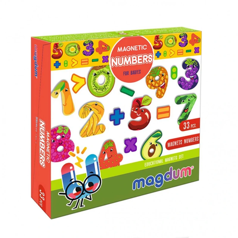 Дитячий набір магнітів Цифри ML4031-38 EN — Magdum