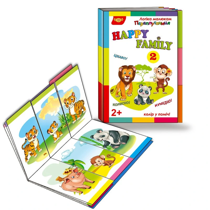 Дитяча розвивальна книжечка "Плутанина Happy Family 2" 595128 — Майстер