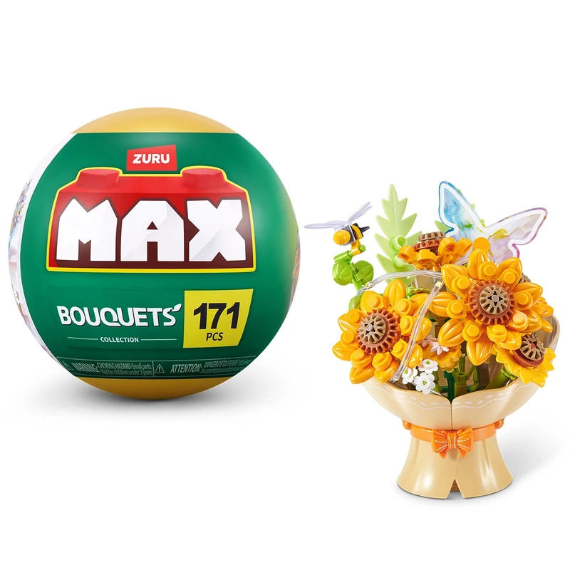 Конструктор в капсулі MAX серії "Bouquets" S1 – БУКЕТ СОНЯШНИКІВ (світло) — Max