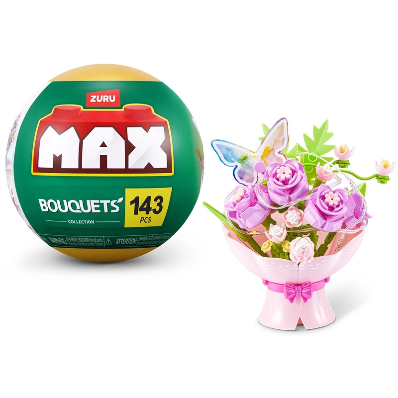 Конструктор в капсулі MAX серії "Bouquets" S1 – БУКЕТ ТРОЯНД (світло) — Max