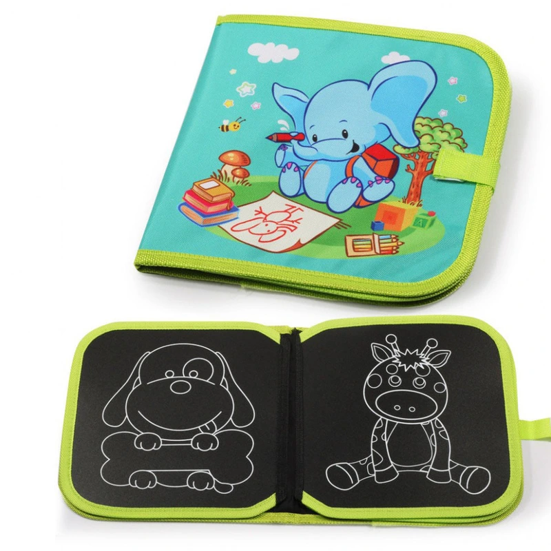 Дощечка для малювання 28056 на липучці і з крейдою  Слоник — METR+