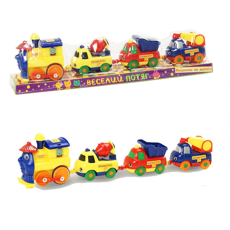 Іграшковий паровозик K1113 (18008E) 3 машинки — METR+