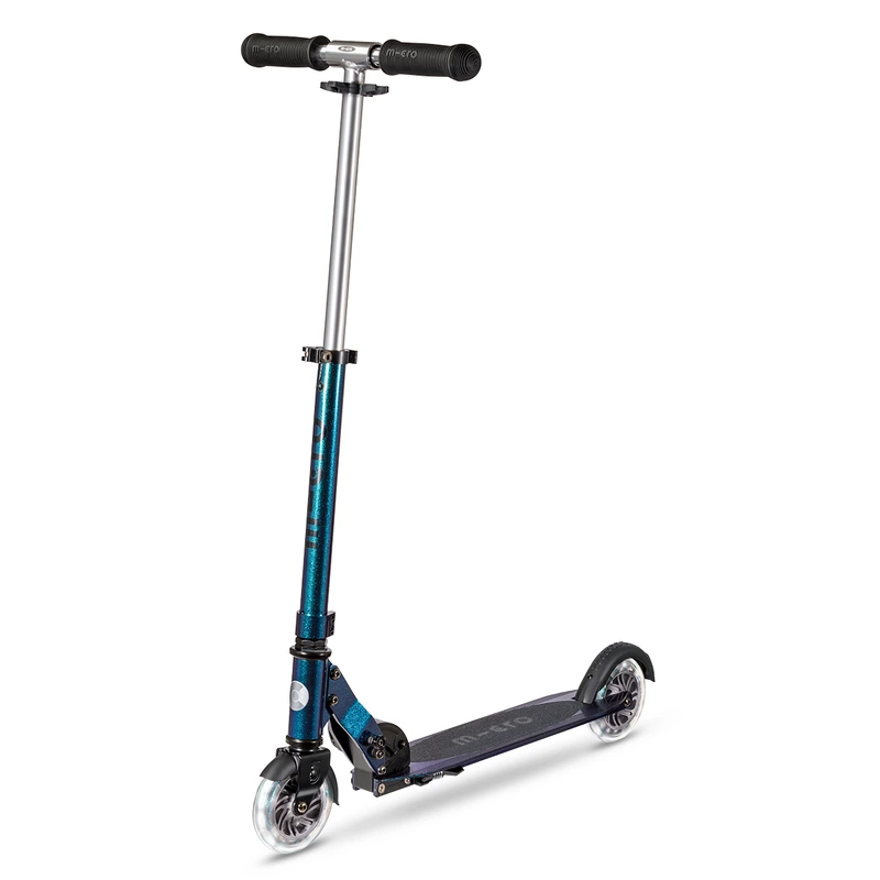 Самокат MICRO серії "Sprite LED" – ПЕРЛАМУТРОВИЙ МІКС (до 100  кг (kg), двоколісний, світло) — Micro