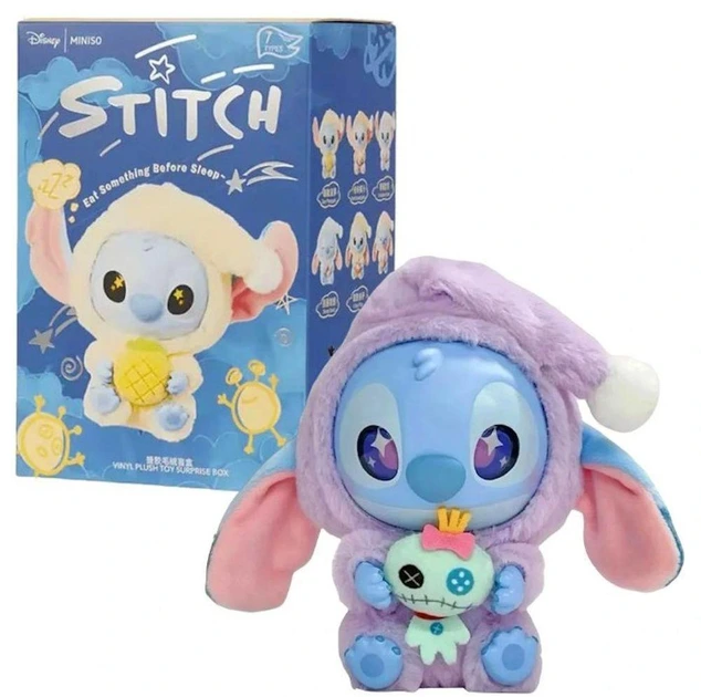 Колекційна іграшка сюрприз Miniso / Labubu м'який брелок Стіч Stitch 15 см 1 з 7 — Miniso
