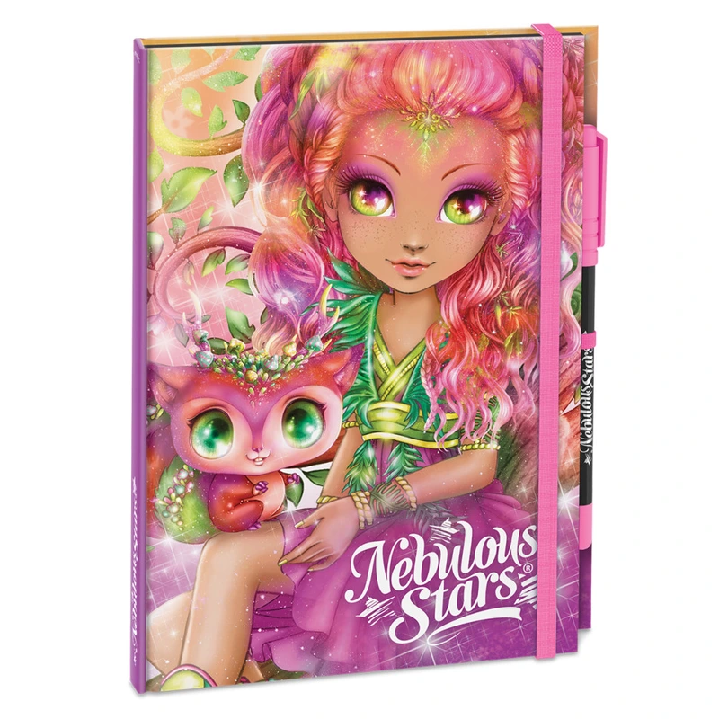 Блокнот чорні аркуші Делюкс Хазелія Nebulous Stars 11583-2 з ручкою — Nebulous Stars