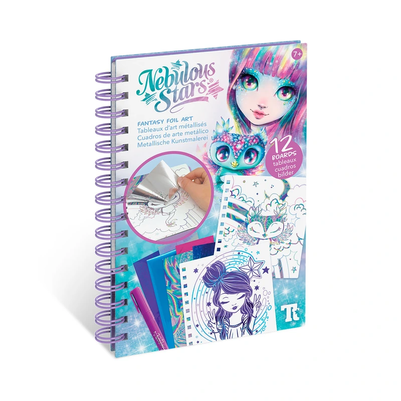 Набір для творчості NEBULOUS STARS – СКЕТЧБУК: ФАНТАЗІЙНЕ МИСТЕЦТВО З ФОЛЬГИ — Nebulous Stars