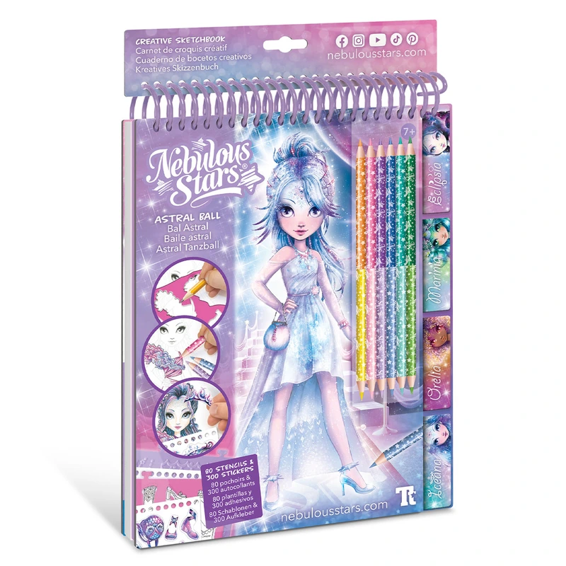 Набір для творчості NEBULOUS STARS – СКЕТЧБУК: ЗІРКОВИЙ БАЛ