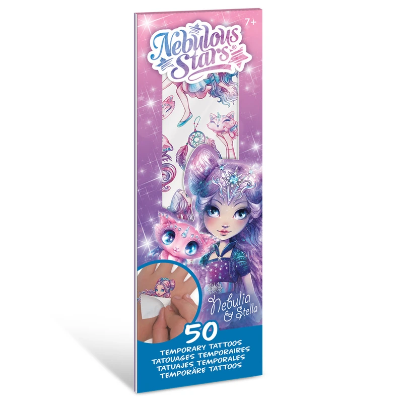 Набір тимчасових татуювань Зіркові малюнки "Небулія" Nebulous Stars 11458-3 боді-арт — Nebulous Stars