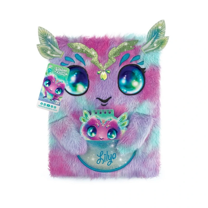 Великий пухнастий блокнот 2-в-1 NEBULOUS STARS - ЛІЛІЯ — Nebulous Stars