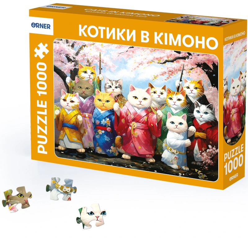 Пазл Котики в кімоно — ORNER