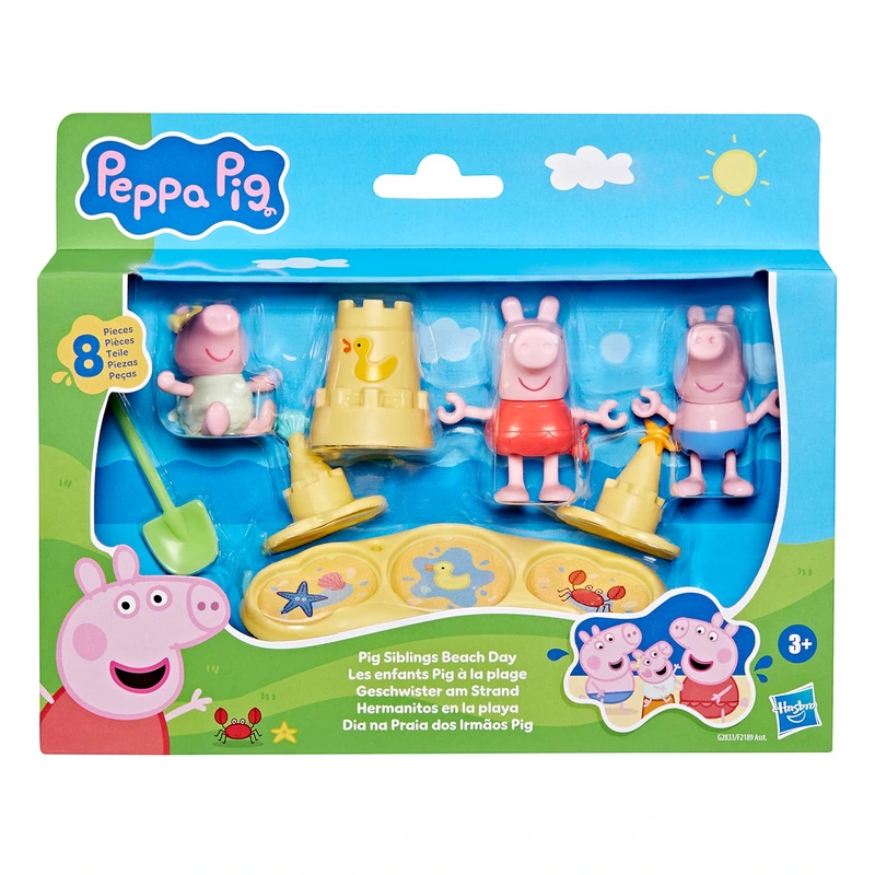 Ігровий набір PEPPA FIGURINES – ТРИ МАЛЕНЬКІ СВИНКИ НА ПЛЯЖІ