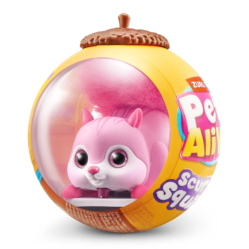 Інтерактивна іграшка PETS ALIVE S1 – БІЛОЧКА (рожевий) — Pets & Robo Alive