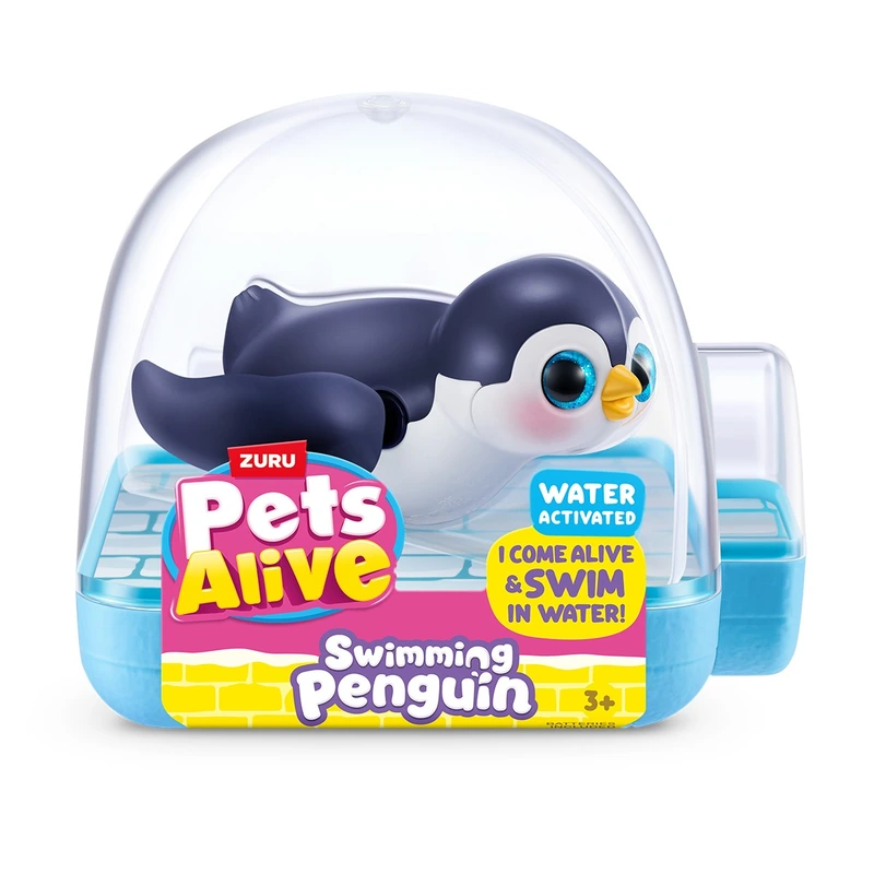 Інтерактивна іграшка PETS ALIVE S1 – ПІНГВІНЧИК (чорний) — Pets & Robo Alive