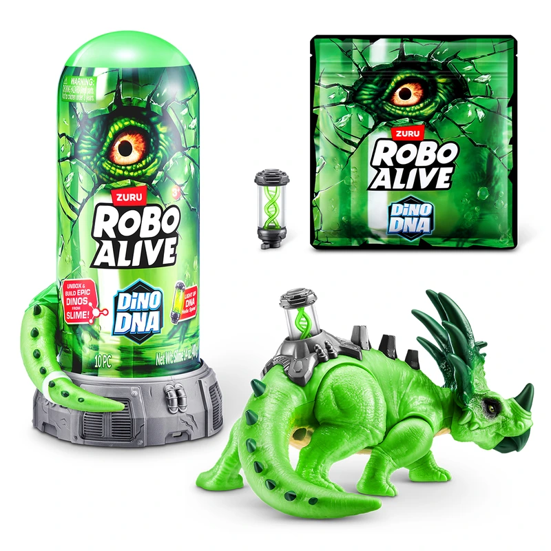 Інтерактивний ігровий набір ROBO ALIVE S1 – ДНК СТИРАКОЗАВРА — Pets & Robo Alive