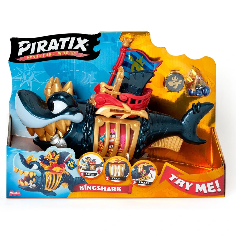 Дитячий іграшковий набір з фігурками "Королівська чорна акула" PIRATIX PPXSP112IN11 — Piratix