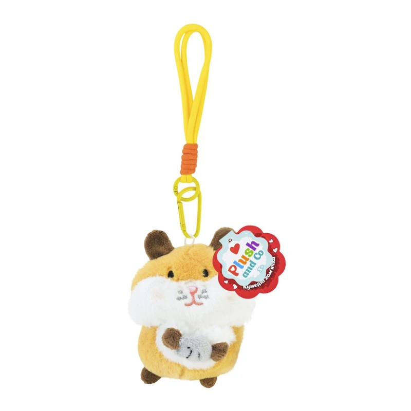М'яка іграшка-брелок "Хом'ячок" PLC25003-2, 8х5х11 см — Plush and Co