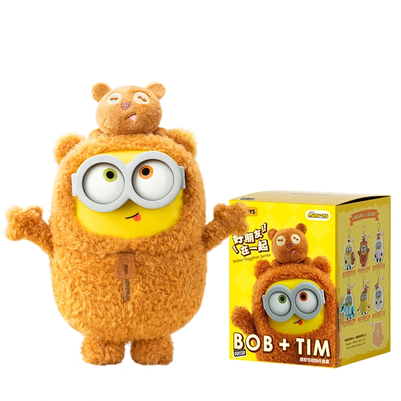 Колекційна м'яка іграшка з кільцем РOP TOP 52Toys серії "Bob & Tim" - ПОСІПАКИ (у дисп., в ас.) — Pop Top