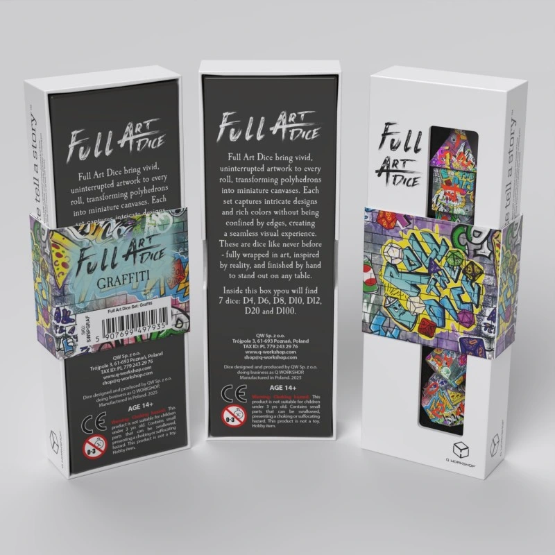 Набір кубиків Full Art Dice Set: Graffiti — Q-Workshop