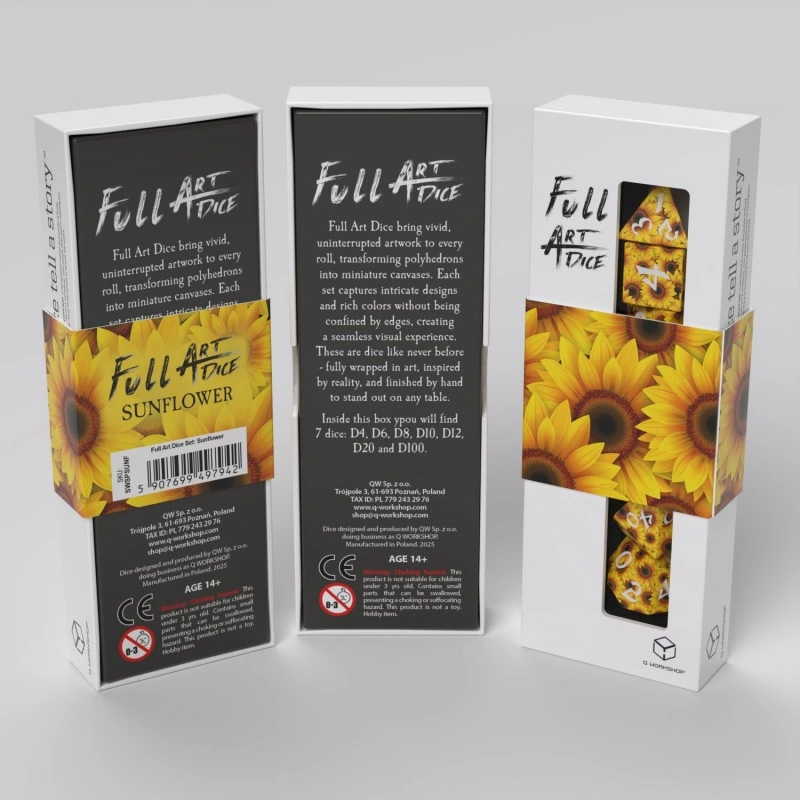 Набір кубиків Full Art Dice Set: Sunflower — Q-Workshop
