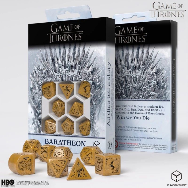 Набір кубиків Game of Thrones. Baratheon Dice Set — Q-Workshop