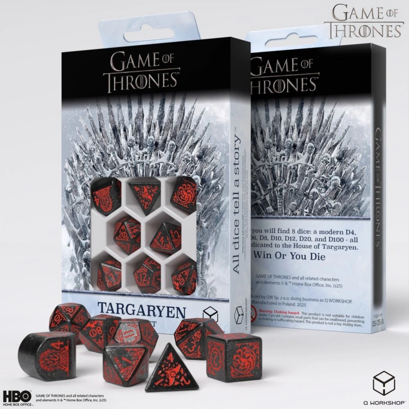Набір кубиків Game of Thrones. Targaryen Dice Set — Q-Workshop