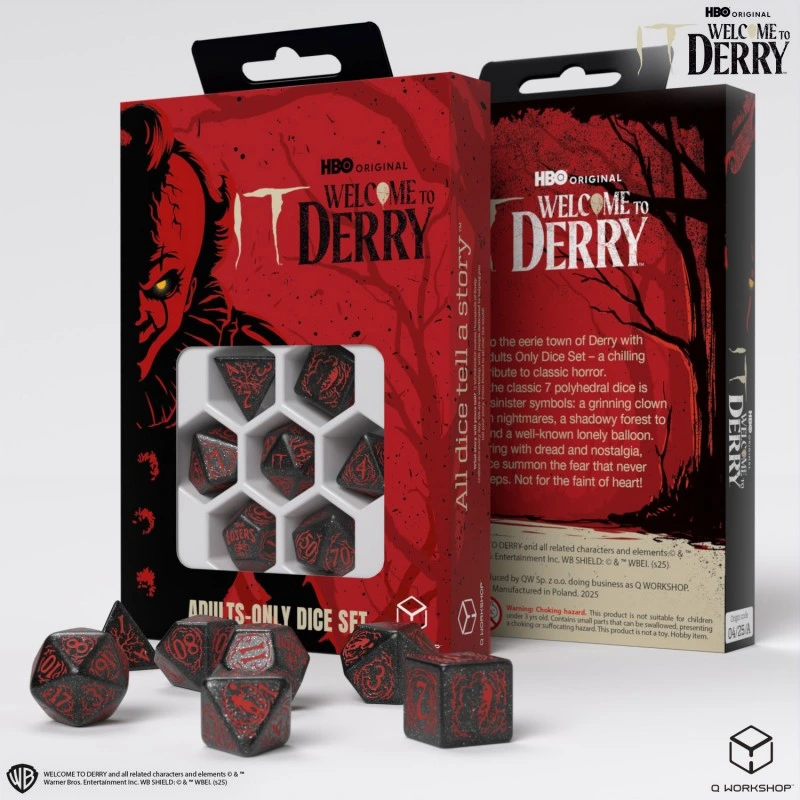 Набір кубиків It. Welcome to Derry. Adults-only dice set — Q-Workshop