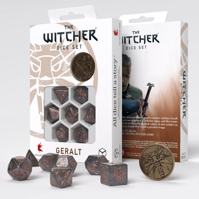 Набір кубиків The Witcher Dice Set. Geralt - Price of Neutrality (7) — Q-Workshop