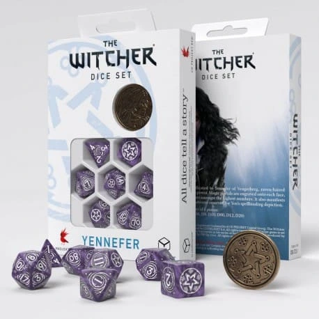 Набір кубиків The Witcher Dice Set. Yennefer - Lilac and Gooseberries Dice Set (7) — Q-Workshop