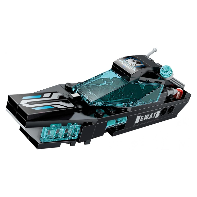 Дитячий Конструктор Qman 1413-1-8 транспорт, зброя, 95 дит.  Wave Breaker Yacht — Qman