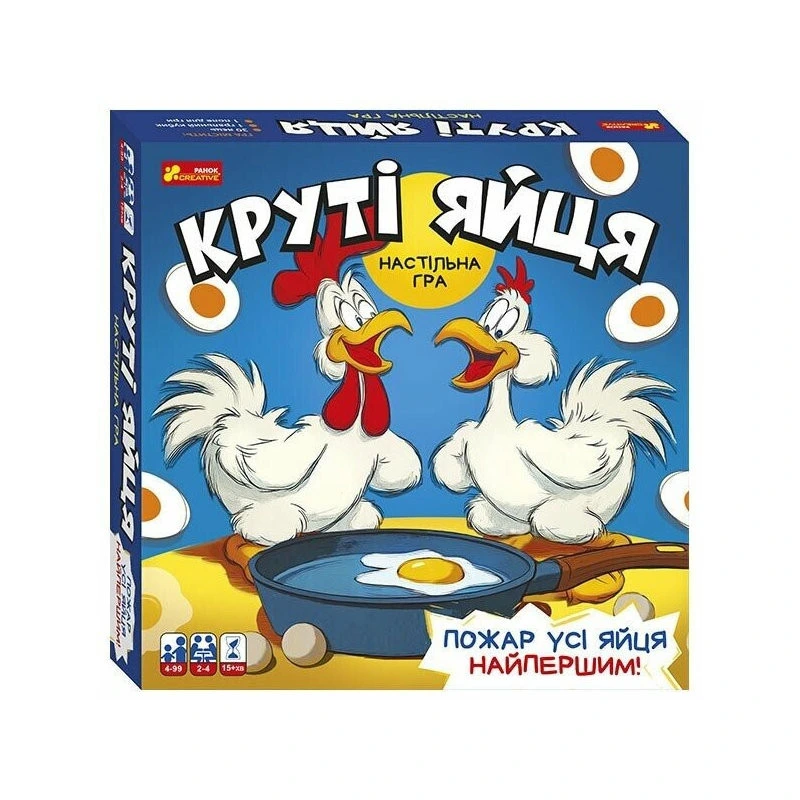 Настільна гра "Круті яйця" 10120222 ігрове поле, 30 яєць, кубик