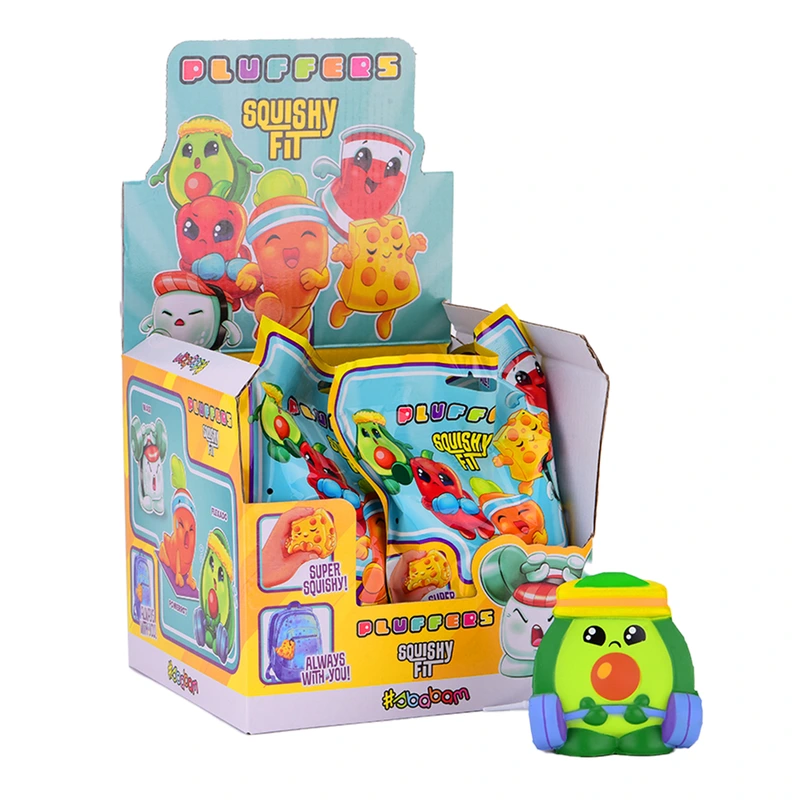 Дисплей іграшок-сквішів – СПОРТИВНІ СМАКОЛИКИ (6 шт.)