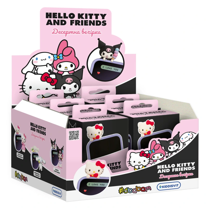 Дисплей колекційних іграшок серії "Hello Kitty" – ДЕСЕРТНА ВЕЧІРКА (12 шт.)