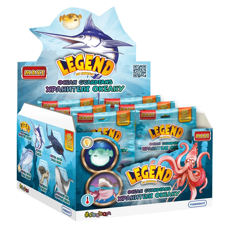 Дисплей стретч-іграшок серії LEGEND OF ANIMALS МАКСІ - ХРАНИТЕЛІ ОКЕАНУ (10 шт) — #sbabam