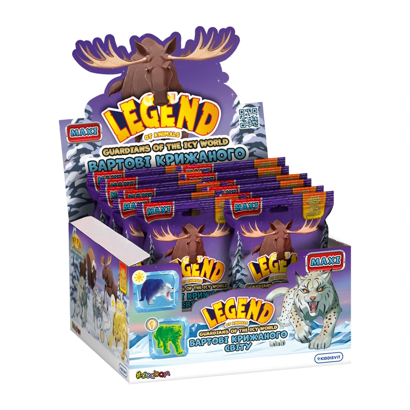 Дисплей стретч-іграшок серії LEGEND OF ANIMALS МАКСІ - ВАРТОВІ КРИЖАНОГО СВІТУ (10 шт) — #sbabam