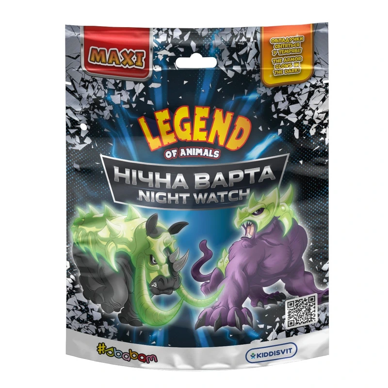 Стретч-іграшка у вигляді тварини серії "LEGEND OF ANIMALS МАКСІ" – НІЧНА ВАРТА (у диспл.) — #sbabam