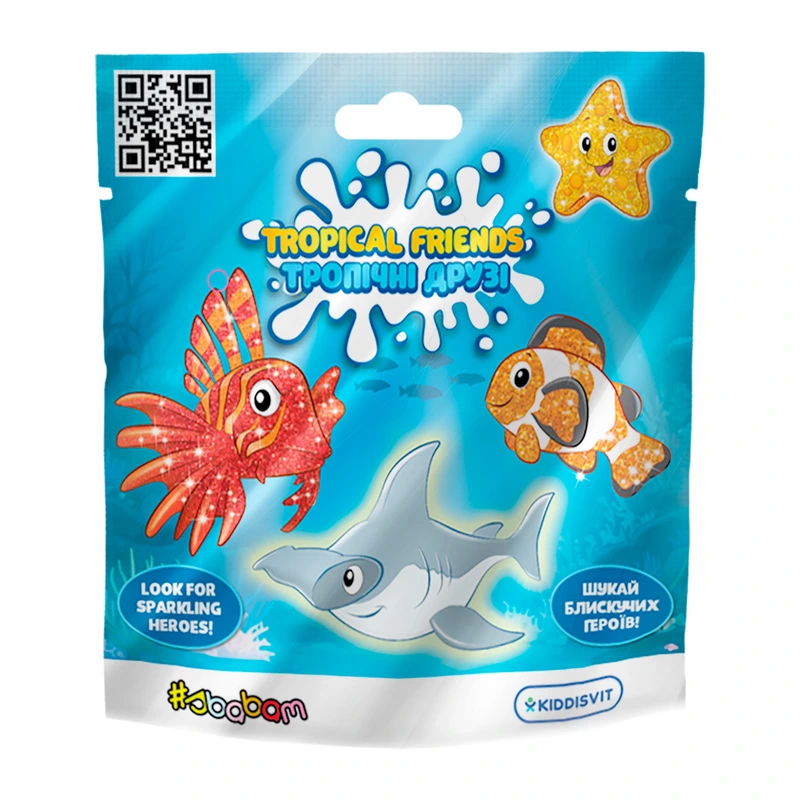 Стретч-іграшка у вигляді тварини серії "Желейна" – ТРОПІЧНІ ДРУЗІ (у диспл.) — #sbabam