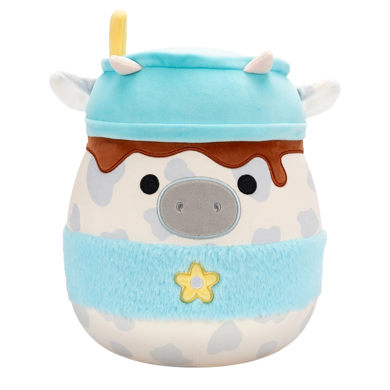 М'яка іграшка SQUISHMALLOWS – СІРА КОРІВКА (30 cm)