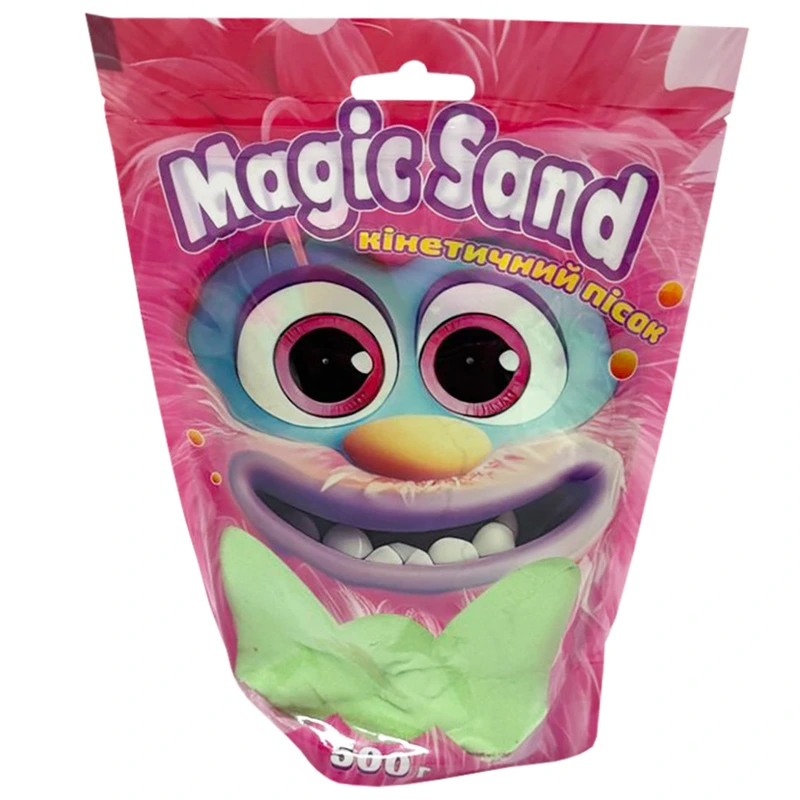 Креативна творчість "Кінетичний пісок Magic sand" 39403-2 зелений 500 грам — Strateg